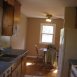 Kitchen view into dining area